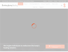 Tablet Screenshot of buddingspringhealing.com
